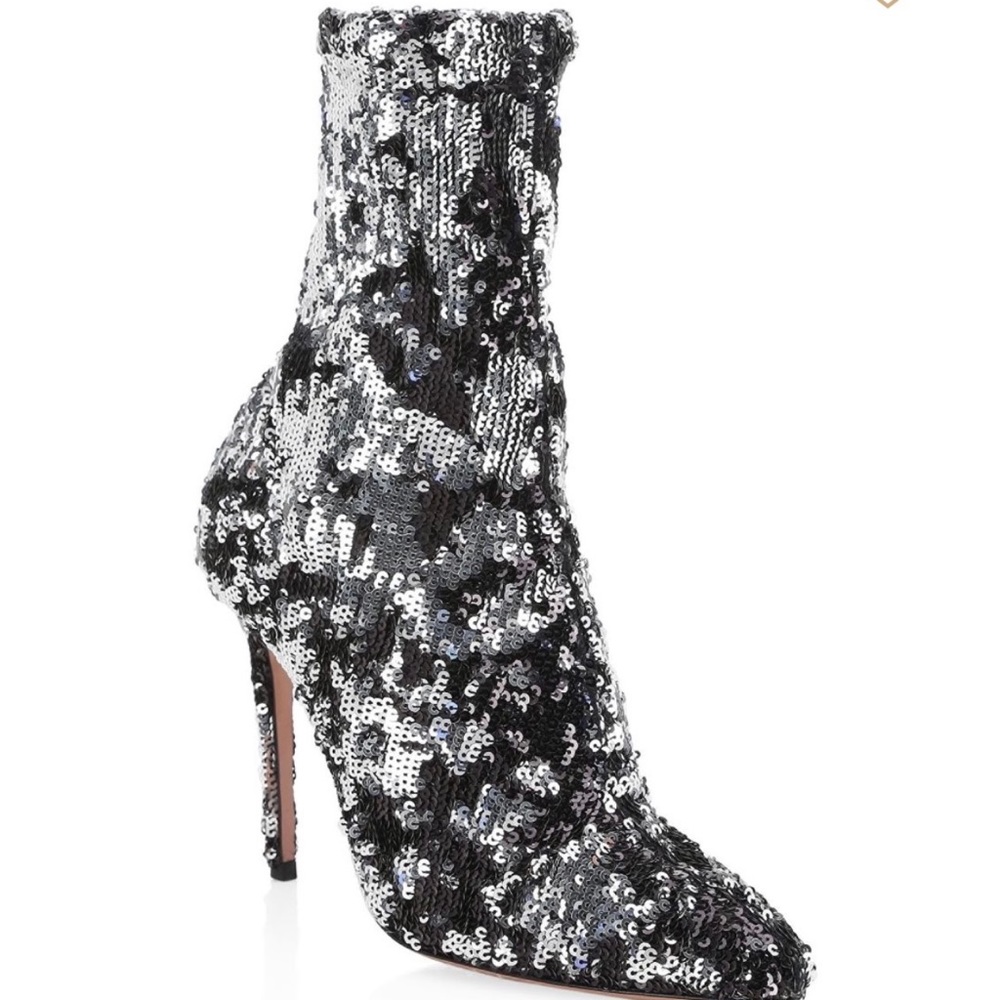 Aquazzura sequin sock booties - Picture 10 of 11